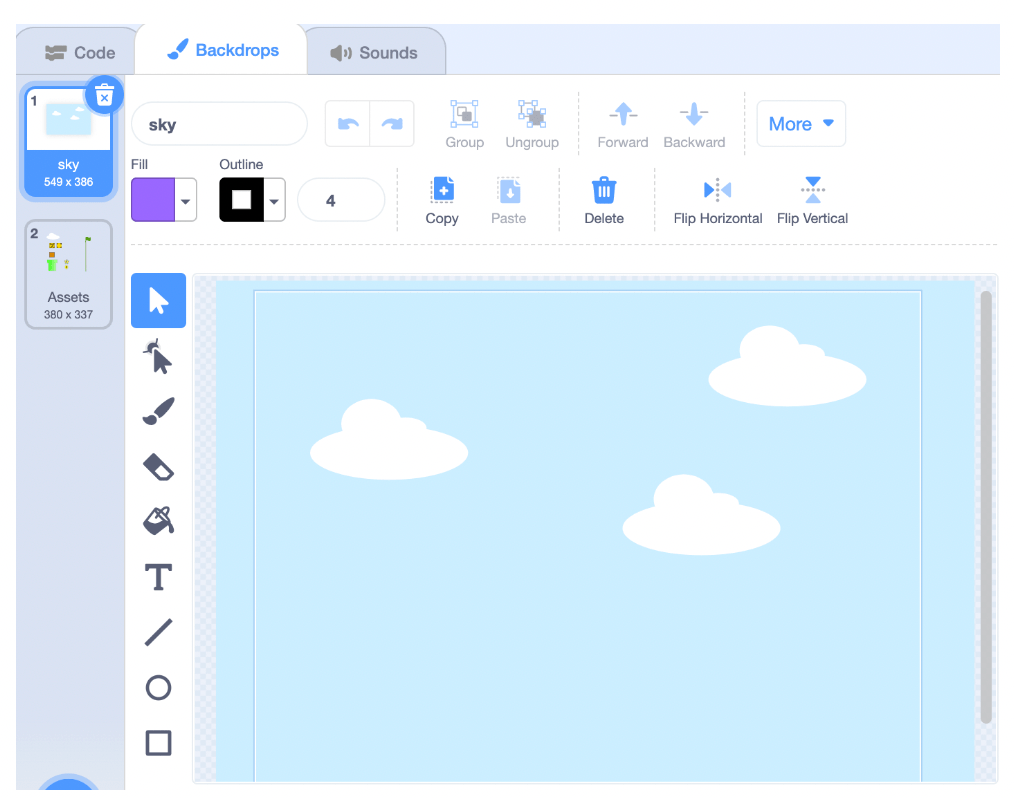 Tạo Assets trong lập trình Scratch cơ bản - 2